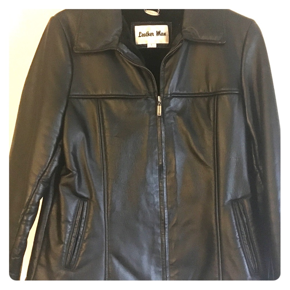 Leather coat
